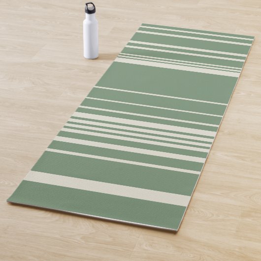 Komplexe Streifen in Grün Yogamatte (Beispiel)