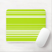 Komplexe Streifen in Kalkgrün und Weiß Mousepad (Mit Mouse)
