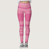 Komplexe Streifen in Rosa Leggings (Vorderseite)