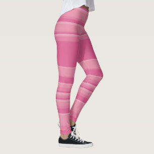 Komplexe Streifen in Rosa Leggings