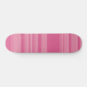 Komplexe Streifen in Rosa Skateboard (Horizontal)