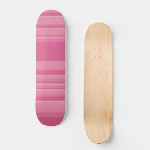 Komplexe Streifen in Rosa Skateboard
