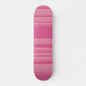 Komplexe Streifen in Rosa Skateboard (Vorne)