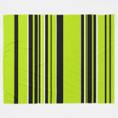 Komplexe Streifen - Kalkgrün Fleecedecke (Vorderseite (Horizontal))