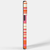 Komplexe Streifen - Rosa, Orange und Creme Case-Mate iPhone Hülle (Rückseite / Rechts)