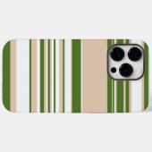 Komplexe Streifen - weiß, sand und palmengrün Case-Mate iPhone Hülle (Rückseite (Horizontal))