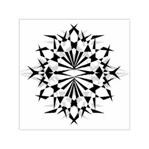 Komplexe Struktur Benutzerdefiniert 1,5" x 1,5" Br Permastempel