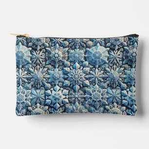 Komplexe, von Frost inspirierte Ornamental Muster Zubehörtasche