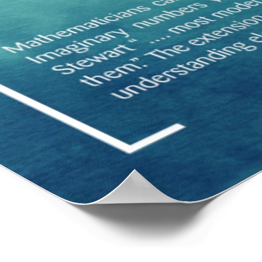 Komplexe Zahlen - Math Poster (Ecke)