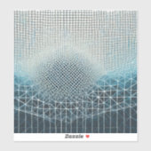 Komplexer Maschenhintergrund in Blues Aufkleber (Blatt)