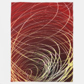 Komplexer Strudel-goldenes Rot - Fleece-Decke Fleecedecke (Vorderseite)