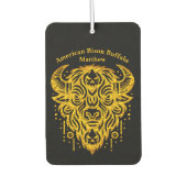 Komplexes Bison-Design mit Stammelementen Autolufterfrischer (Vorderseite)