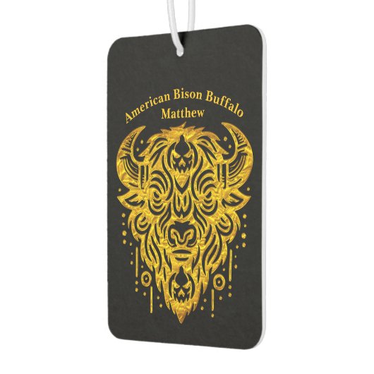 Komplexes Bison-Design mit Stammelementen Autolufterfrischer (Links)