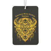 Komplexes Bison-Design mit Stammelementen Autolufterfrischer (Rückseite)