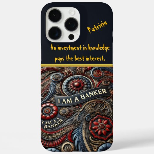 Komplexes Design, das eine Bankidentität feiert Case-Mate iPhone Hülle (Rückseite)