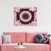 Komplexes florales Mandala-Design Leinwanddruck (Insitu (Wohnzimmer))