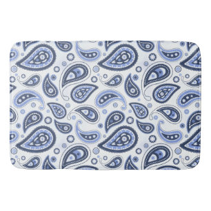 Komplexes florales Paisley-Druckdesign Badematte