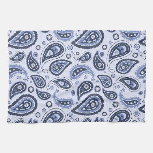 Komplexes florales Paisley-Druckdesign Geschirrtuch (Horizontal)