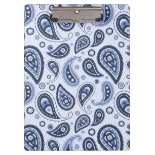 Komplexes florales Paisley-Druckdesign Klemmbrett