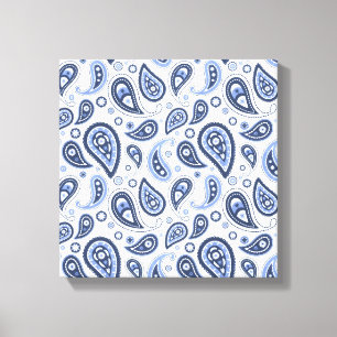Komplexes florales Paisley-Druckdesign Leinwanddruck