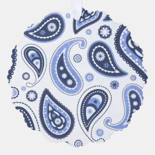 Komplexes florales Paisley-Druckdesign Ornament Karte