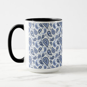 Komplexes florales Paisley-Druckdesign Tasse