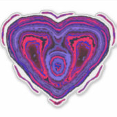 Komplexes Herz Aufkleber (Vorderseite)