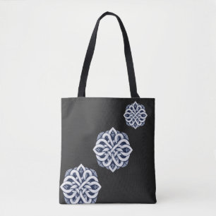Komplexes ineinandergreifendes keltisches Knotenor Tasche