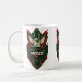 Komplexes mexikanisches Themenemblem Kaffeetasse (Links)