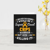 Komplexes regionales Schmerzsyndrom Cooler CRPS Wa Karte (Gelbe Blume)