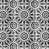 Komplexes Schwarz-Weiß-Muster Fliese