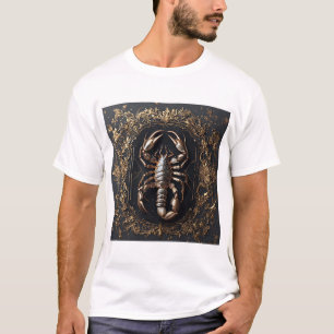 Komplexes Skorpion-Design mit aufwändigen Akzenten T-Shirt