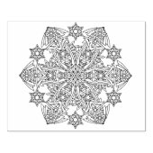 Komplexes Snowflake Design Riesenkautschuk Briefma Gummistempel (Prägung)