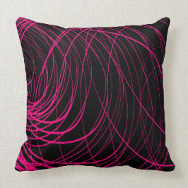 Komplexes Strudel-Rosa - Wurfs-Kissen Kissen