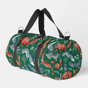Komplexes Waldtiermuster Duffle Bag