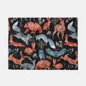 Komplexes Waldtiermuster Fußmatte (Vorderseite)