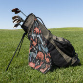 Komplexes Waldtiermuster Golfhandtuch (Gras)