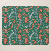 Komplexes Waldtiermuster Sherpadecke (Vorderseite (Horizontal))