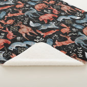 Komplexes Waldtiermuster Sherpadecke (3/4)