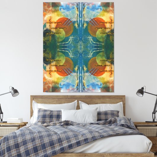 Komplexität 10 leinwanddruck (Insitu (Schlafzimmer))