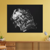 Komplexität / Surreal Skull Leinwanddruck (Insitu (Wohnzimmer))