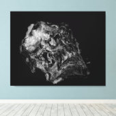 Komplexität / Surreal Skull Leinwanddruck (Insitu (Holzboden))