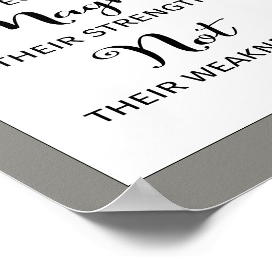 Kompliment an inspirierenden Zitaten - Kunstdrucke Poster (Ecke)