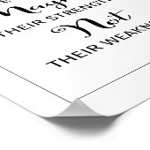 Kompliment an inspirierenden Zitaten | Poster (Ecke)