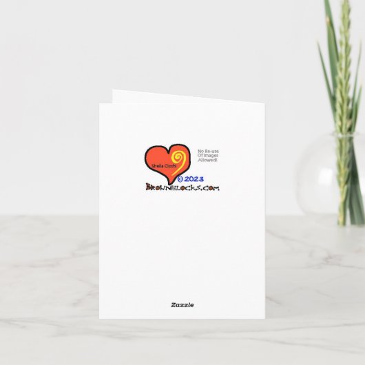 Kompliment-Baker oder Koch-Grußkarte Karte (Rückseite)