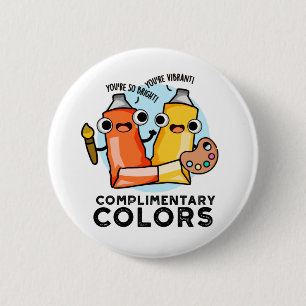 Kompliment Colors Funny Paint Pun Button