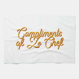 Komplimente des Koch Geschirrtuch