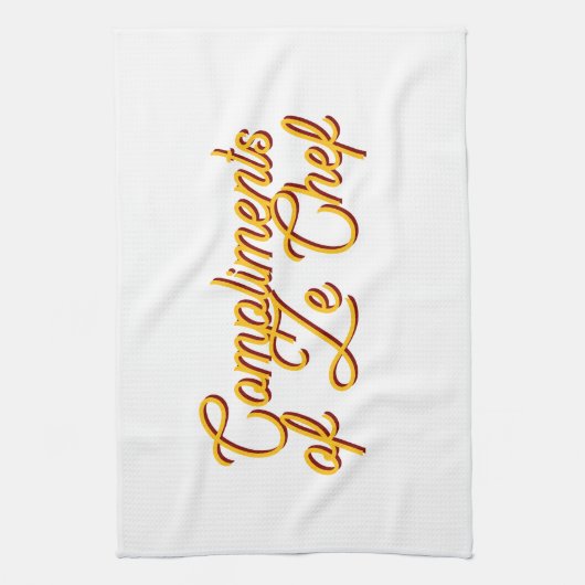 Komplimente des Koch Geschirrtuch (Vertikal)