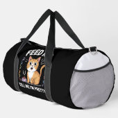Komplimente hungrige Katze Duffle Bag (Rechte Ecke)