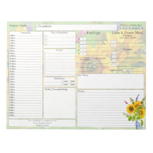 Komplimente von - Tagesplaner 5 und 1 Food Journal Notizblock